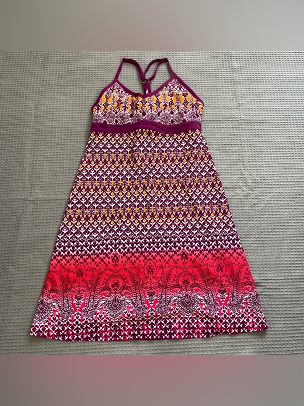 Athleta Printed Shorebreak Swim Dress Small Womens Multicolor Surf Beach‎